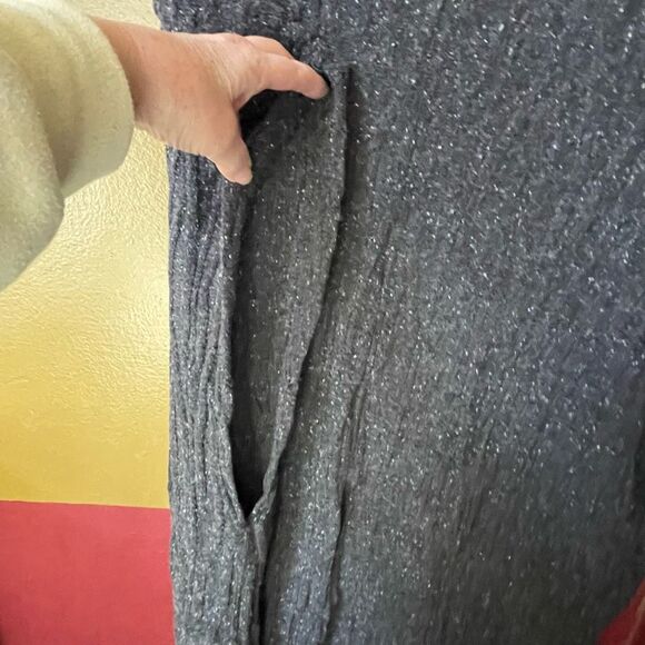 Pure Jill size L oversized lagenlook poncho sweater vest. - Picture 4 of 8